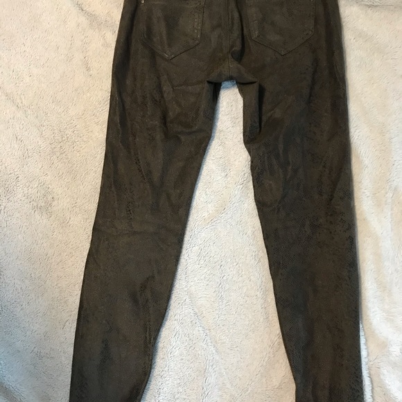 Snake skin green skinny jeans - Picture 3 of 6